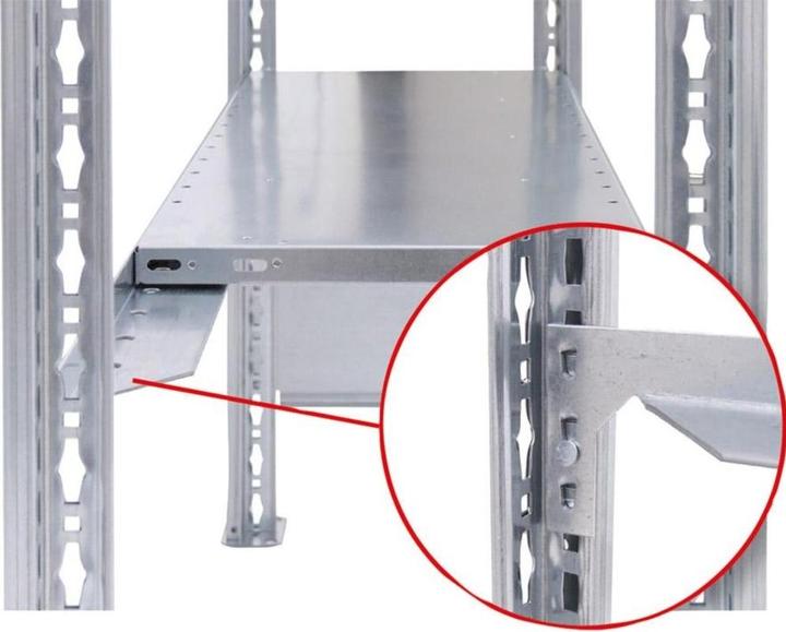 Produktbild Schulte Lagertechnik Stecksystem Grundregal MULTIplus150 mit Längenriegel