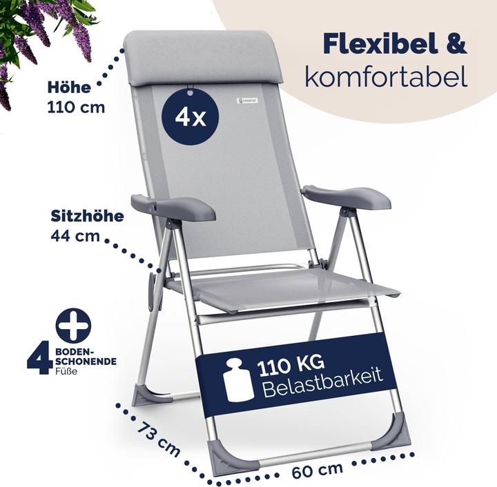 Produktbild Casaria Gartenstuhl 4er Set