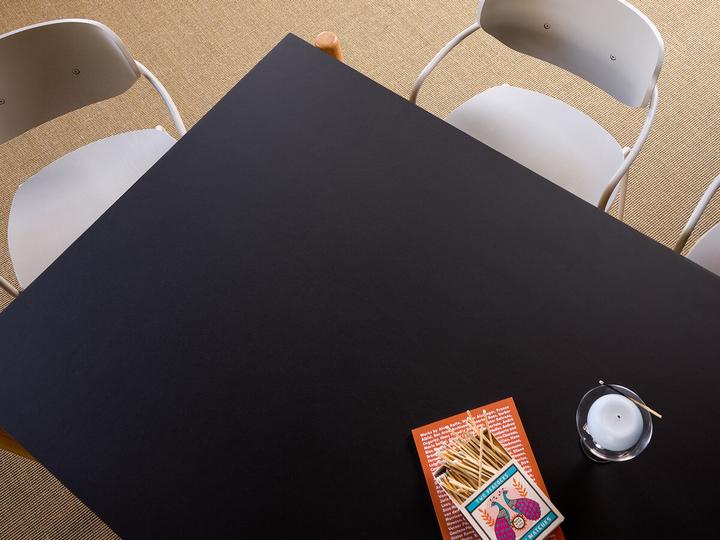 Actual product image Hübsch Oblique Dining Table Rectangular Black (190 x 107 x 75 cm)