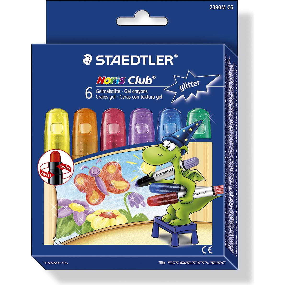 Thumbnail - Staedtler, Malstifte, Noris Club Gelmalstifte metallic 6er (Farbig sortiert, 6 x)
