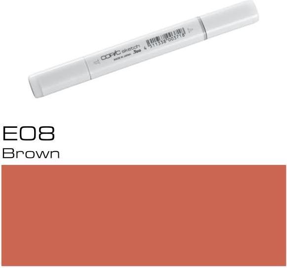 Image du produit Copic Sketch type E - 08 (E08 - Marron, 1 x)