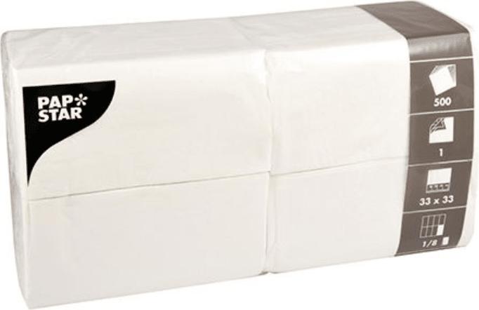 Image du produit Papstar 16109 Papierserviette (500 pcs, 33 x 33 cm)