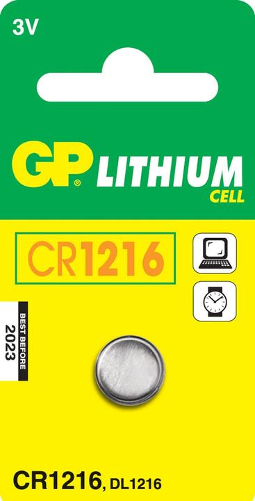 Image du produit GP Batteries Pile bouton CR1216 (1 pcs, CR121616, 25 mAh)