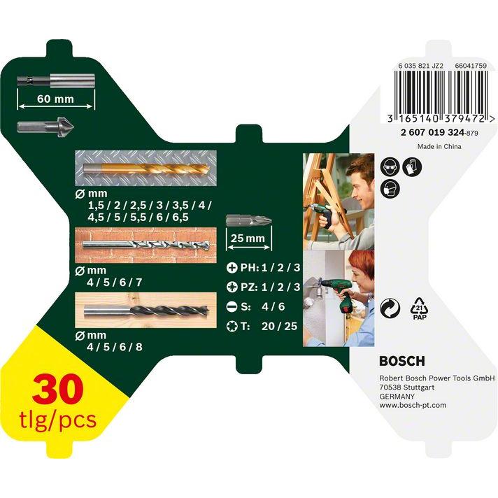 Thumbnail - Bosch Zubehör, Bohrereinsatz, X-Line-Titanium Bohrer- und Schrauber-Set, 30-teilig (1.5 mm, 2 mm, 2.5 mm, 3 mm, 3.5 mm, ...