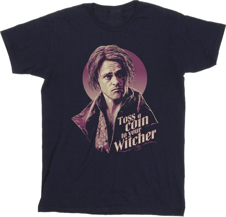 Immagine prodotto Netflix The Witcher Bard Toss A Coin Maglietta Uomo (M)