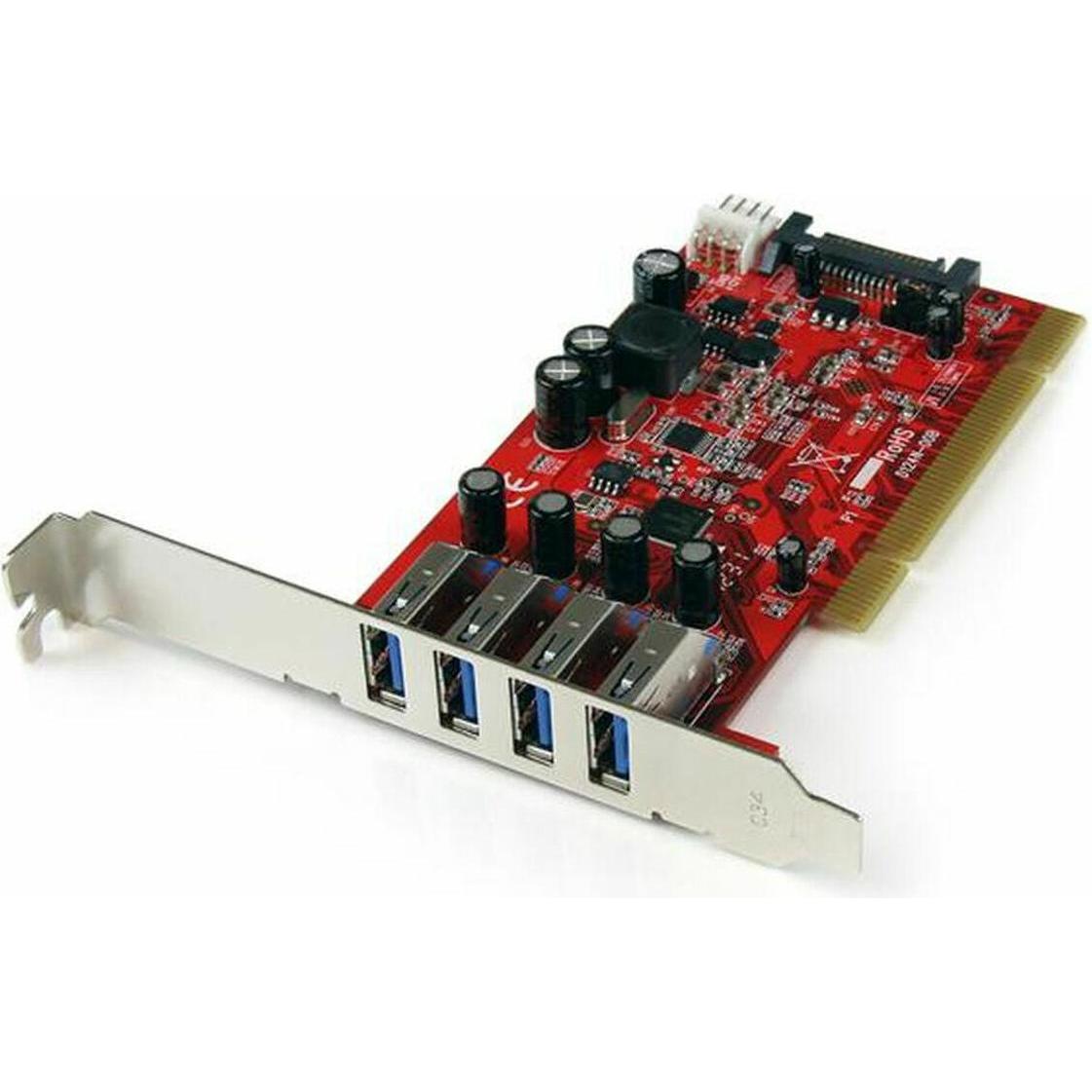 Startech 4 Port Superspeed Usb 3.0 Pci Card, Scheda Controller