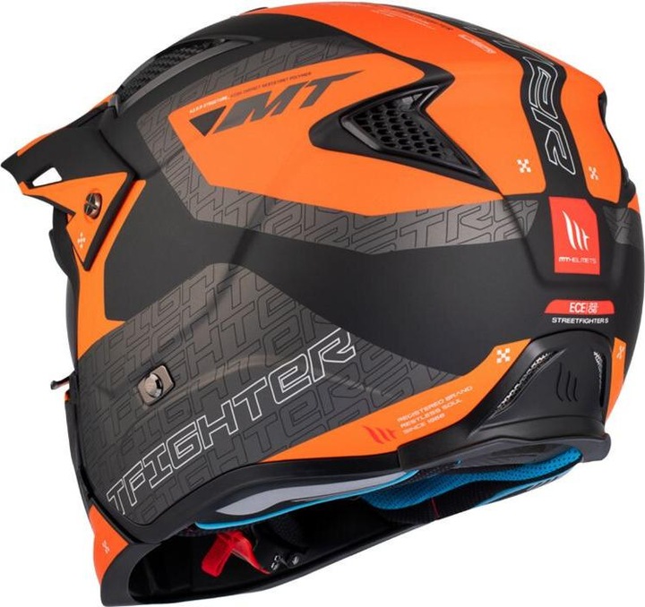 Produktbild MT Helmets motorrad-crosshelm mit abnehmbarem kinnteil und umwandelbarem visier streetfighter sv totem b4 (ece (54 cm, XS)