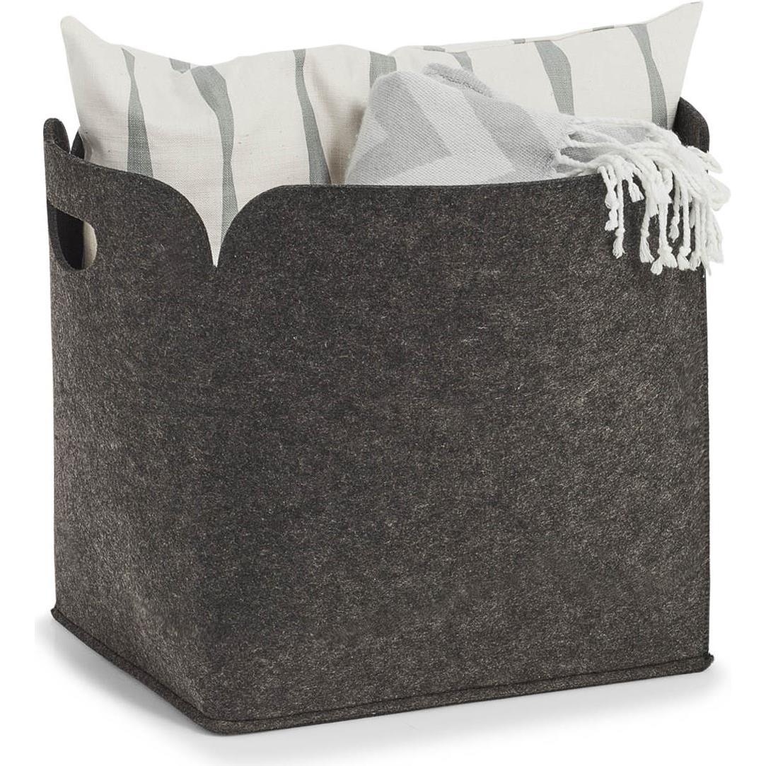 Thumbnail - Zeller Present, Aufbewahrungskorb, Filzkorb (1 x, 36 x 28 x 36 cm)
