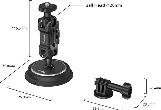 Immagine prodotto SmallRig Ventosa magnetica Magic Arm