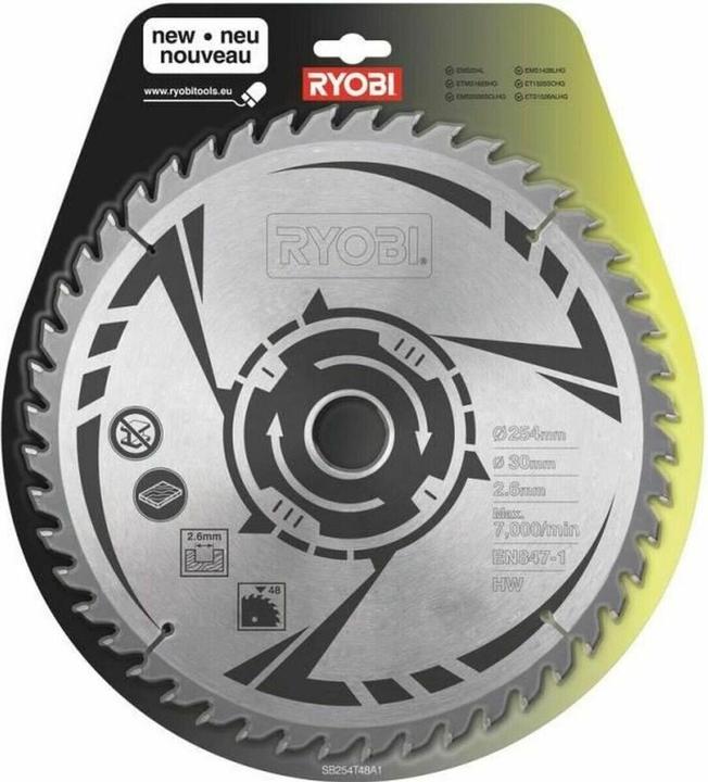 Ryobi Circular saw blade 254x30mm T48