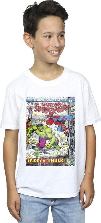 Actual product image Boys Spider-Man VS Hulk Cover T-Shirt (152, 158)