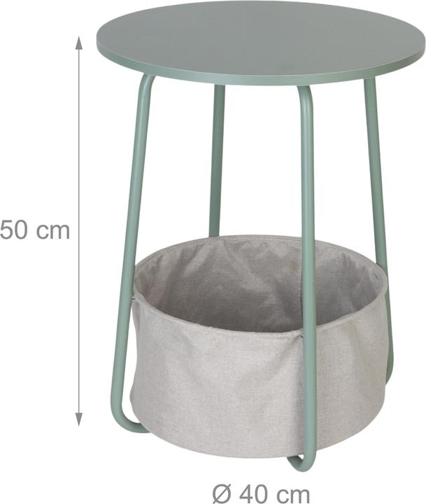 Image du produit Relaxdays Table d'appoint (40 x 40 x 50 cm)