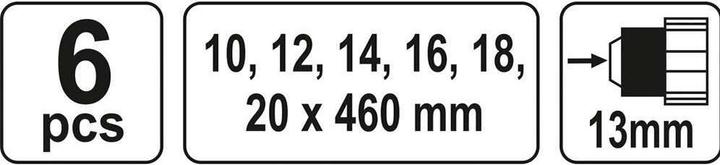 Productafbeelding Yato Professionele slangenbitset 460 mm 10 - 20 mm zeskantig (10 - 20 millimeter)