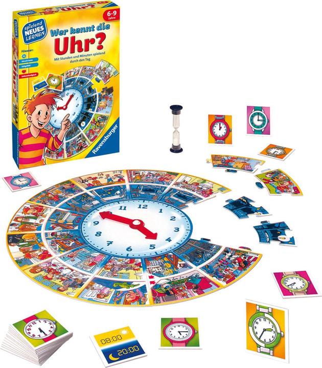 Produktbild Ravensburger Lernspiel Wer kennt die Uhr? (Deutsch, 6 - 7 Jahre)