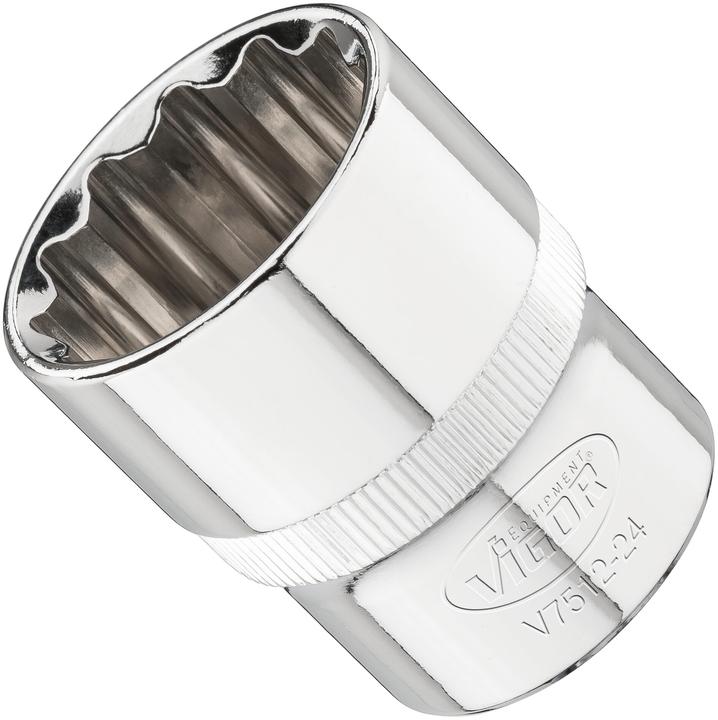 Immagine prodotto Vigor Presa a 12 punti ∙ V7512-24 ∙ Quadrata, cava 12,5 mm (1/2 pollice) ∙ Profilo esterno a 12 punti ∙ (24 mm)