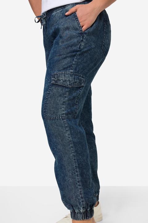 Actual product image Angel of Style Lyocell Elastic Waist Cargo Joggers (48)