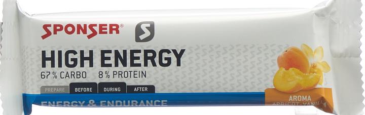 Actual product image Sponser High Energy Bar Apricot Vanilla (1 pcs., 45 g)