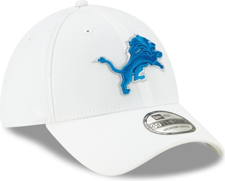 Produktbild New Era 39Thirty Stretch Cap - NFL Detroit Lions weiss - M/L (M/L)