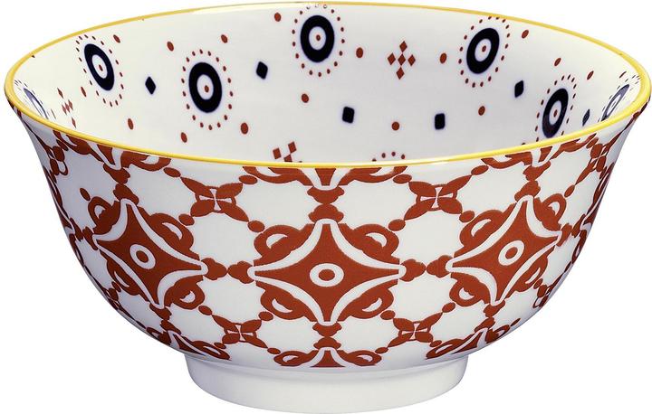 Cilio Bowl Amici Kacheln Porzellan 850 ml ø 18x8 cm (18 cm, 0.85 l, 1x)
