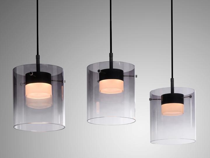 Actual product image Just Light LED-Pendelleuchte 14043-18, 7,5W, 800lm, 3000K, schwarz (800 lm)