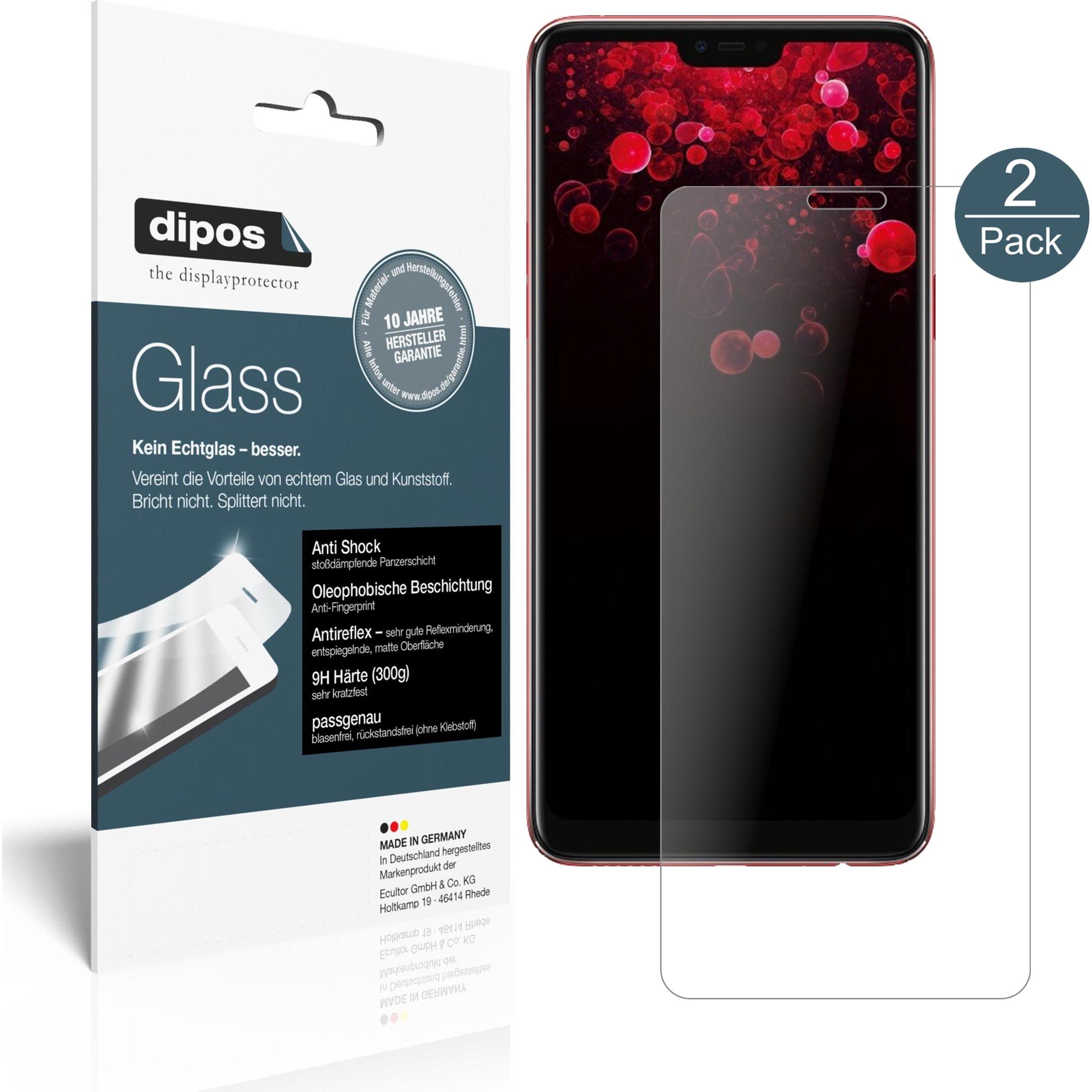 Dipos Displayschutz Anti-Shock (1 Stück, Oppo F7 Youth), Smartphone Schutzfolie, Transparent