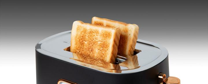 Produktbild Muse MS130 BC Edelstahl Toaster schwarz