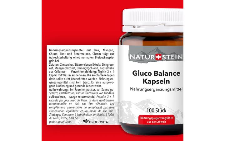 Actual product image Naturstein Gluco balance Capsules 100 pcs (100 Piece, Capsules, 147 g)