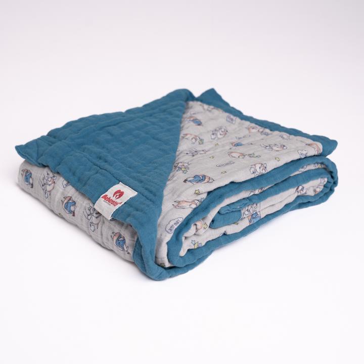 Produktbild Beberotti Organic 4-lagige doppelseitige Musselindecke (145 x 100 cm)