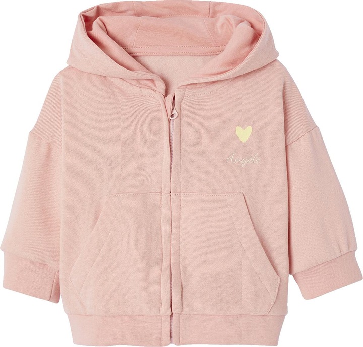 Actual product image Vertbaudet Mädchen Baby-Set: Kapuzensweatjacke & Sweathose mit Recycling-Polyester (62)