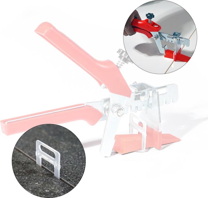 Actual product image XPOtool Tile Levelling System 400 Pull Tabs 2.0mm Laying Aid for Floor Tiles Paving Tiles