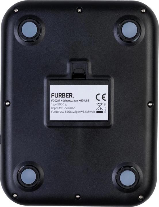 Produktbild Furber Küchenwaage USB Silber