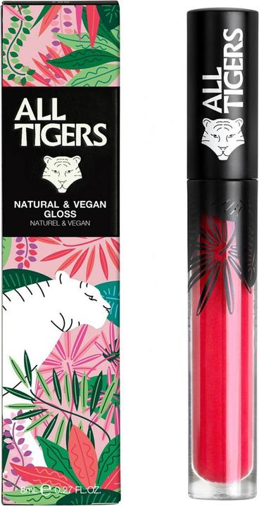 Immagine prodotto All Tigers Gloss naturale e vegano - 801 RASPERRY RED (801 RASPERRY ROSSO)