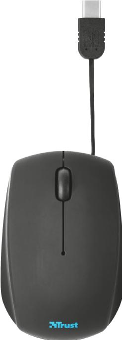 Produktbild Trust USB-C Retractable Mini Mouse (Kabelgebunden)