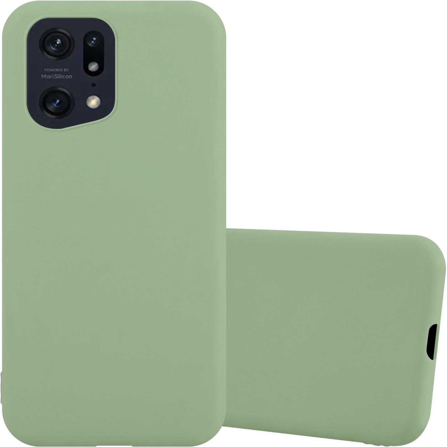 Cadorabo TPU Candy Hülle für Oppo FIND X5 PRO (Oppo Find X5 Pro), Smartphone Hülle, Grün