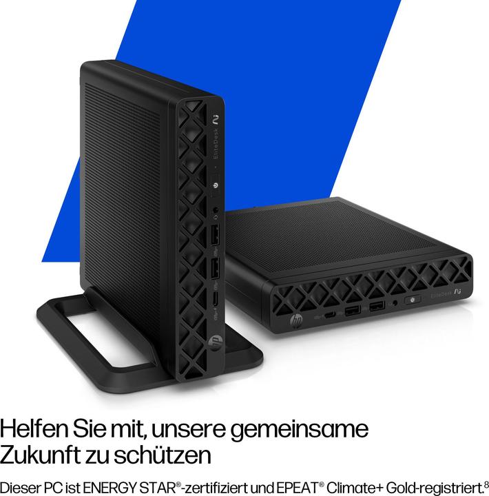 Produktbild HP EliteDesk 8 Mini G1a AMD Ryzen AI 5 340 32GB 512GB/SSD W11P 1J Gar (DE) (512 GB, 32 GB, AMD Ryzen AI 5 340)