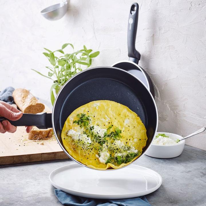 Image du produit Greenpan Torino Set de pots à cookie 3 pièces (24 cm, Ensemble de casseroles et de poêles de cuisson, Aluminium)