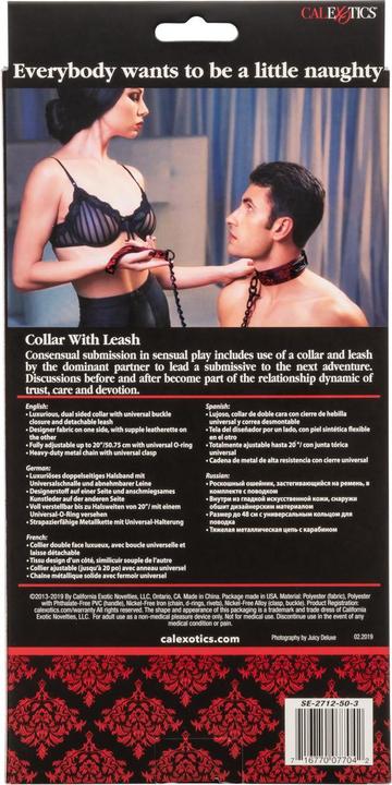 Actual product image CalExotics Scandal Collar with Leash