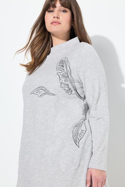 Produktbild Ulla Popken Longshirt, Stickerei, Stehkragen, Langarm (58)