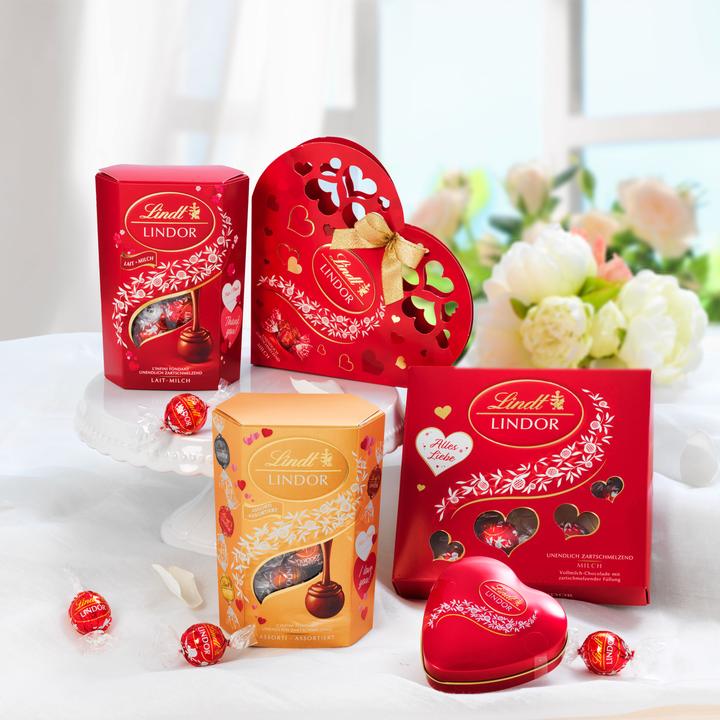 Produktbild Lindt Lindor Milch Herzdose (62 g)