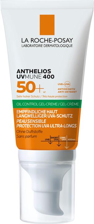 La Roche Posay Anthelios UVMune 400 Gel-Creme Oil Control (Sonnengel, SPF 50+, 50 ml, 77 g)