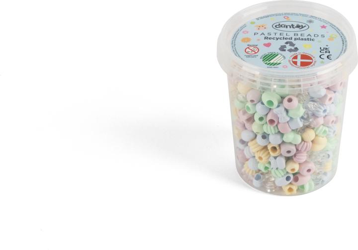 Produktbild dantoy 5911 - PASTEL PERLEN PASTELFARBEN GROss 520 STK.