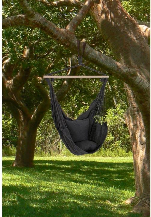 Actual product image Garden Pleasure Hanging Chair Tobago black (120 kg)