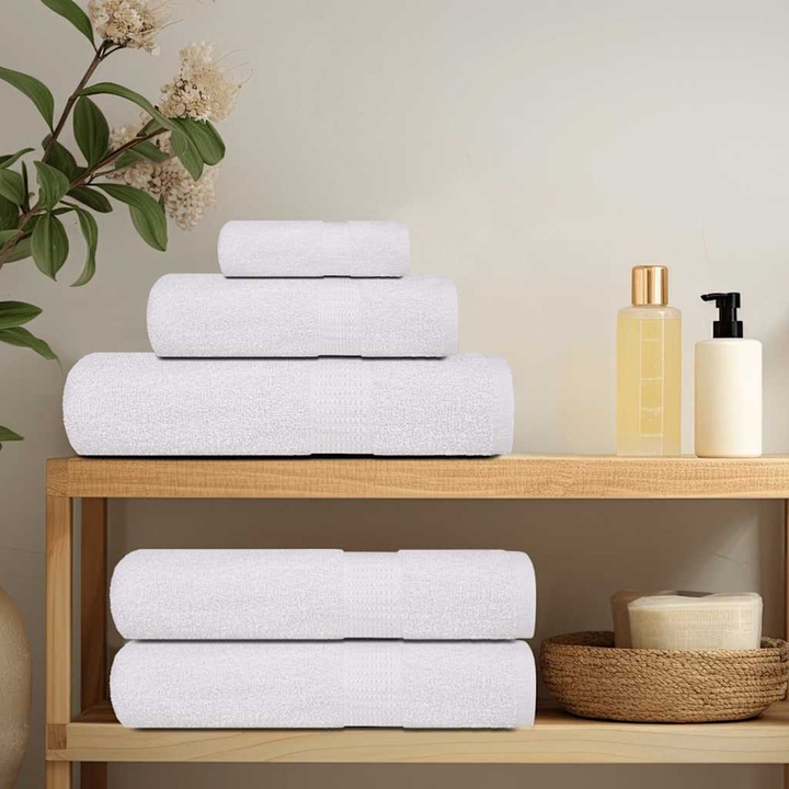 Immagine prodotto VidaXL Asciugamani da doccia 4 pz. Bianco 70x140 cm 360 g/m² 100% cotone Asciugamano