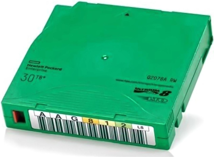 Actual product image HPE E LTO-8 Ultrium RW No Case Unlabelled Data Cartridge (LTO-8 Ultrium, 12000 GB)