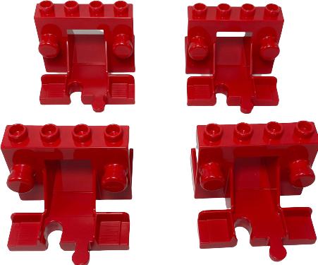 Image du produit LEGO Duplo Butoir Rouge - Duplo Train Buffer Red 10874 10875 10882 NOUVEAU! Quantité 5x (10882)