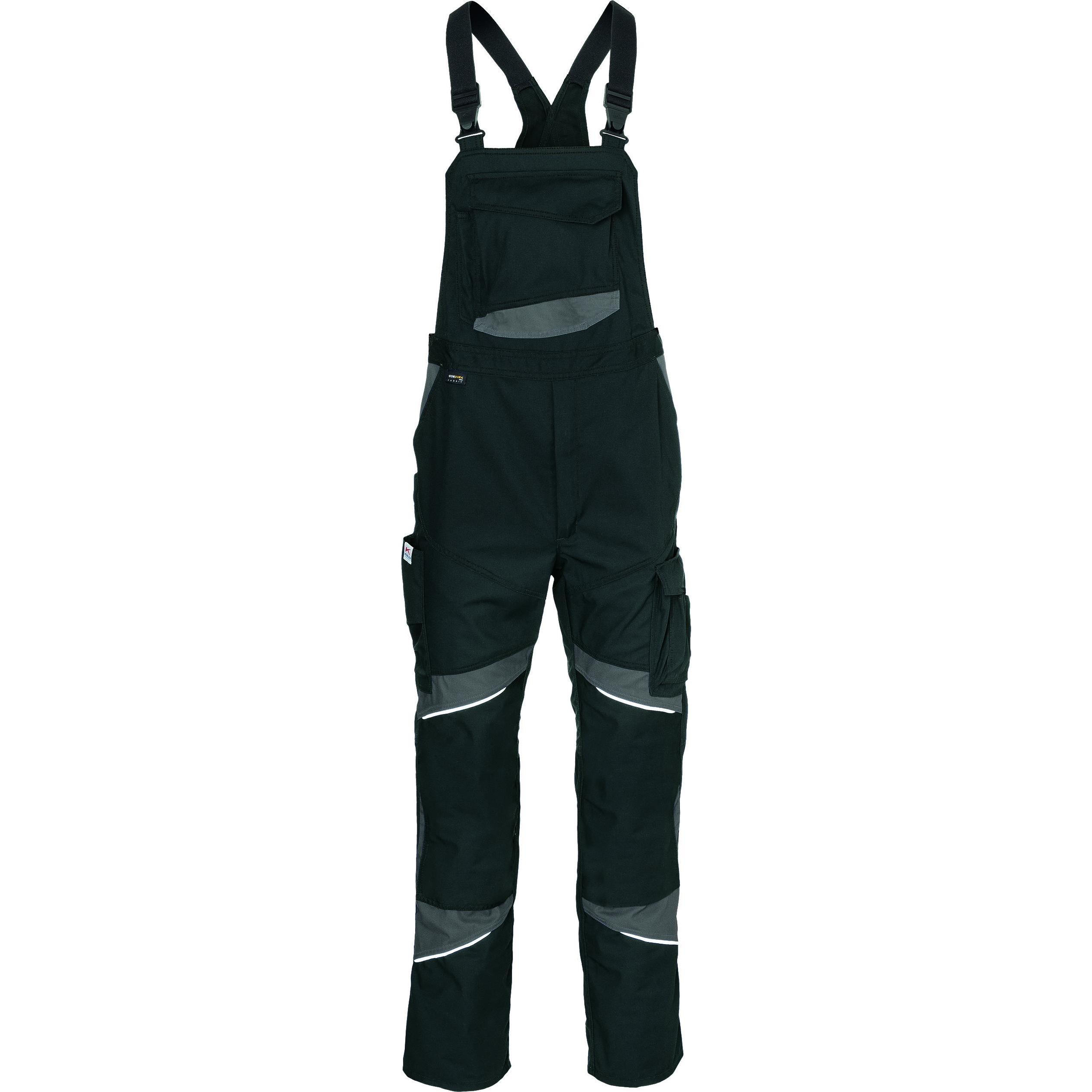 Kübler, Arbeitshose, ACTIVIQ cotton+ Latzhose schwarz/anthrazit 58 (58)