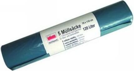 Quickpack Müllsäcke 120L 5er 110x70cm blau (5x, 120 l)