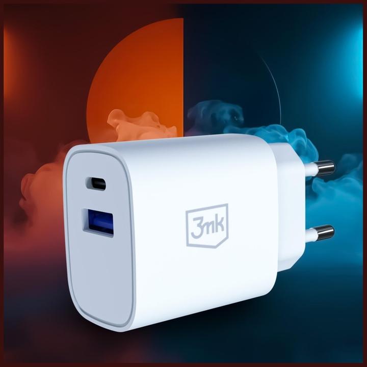 Image du produit 3MK FlowPower 30W 1A1C PD 3,0 QC4+ White (30 W, 2 ports)