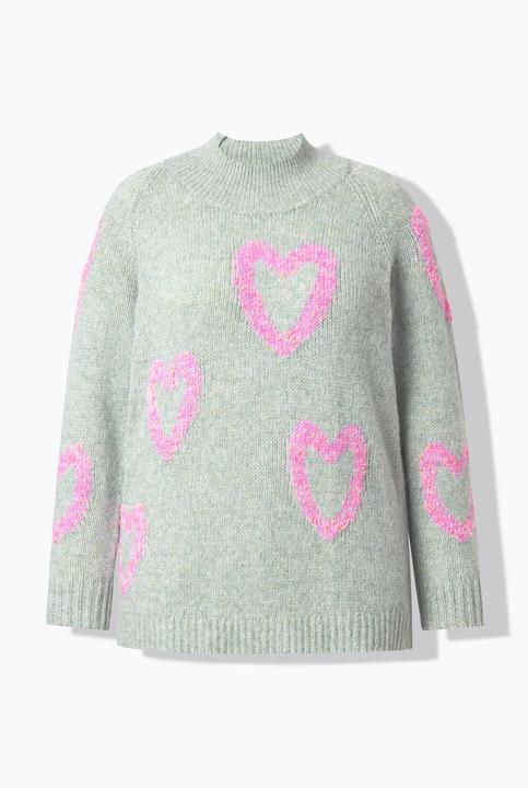 Produktbild Miamoda Pullover, Komfort Fit, Herzen aus Noppengarn (58)