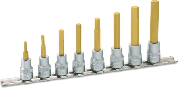 HAZET Socket set 8801/8H ∙ Square, hollow 10 mm (3/8 inch) ∙ Inside hexagon profile ∙ 3 - 10 ∙ Numb…